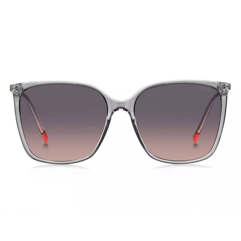 HUGO Damen-Sonnenbrille HG1275SKB7F7F - Havanna/Brauner Acetatrahmen, braune Verlaufsgläser, 57 mm