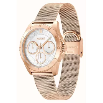 HUGO Damenuhr 1540161 36mm Edelstahl Mesh Silber