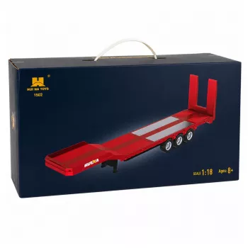 Huina 1:18 Low Bed Trailer für Scania 770S RC Truck - Rot