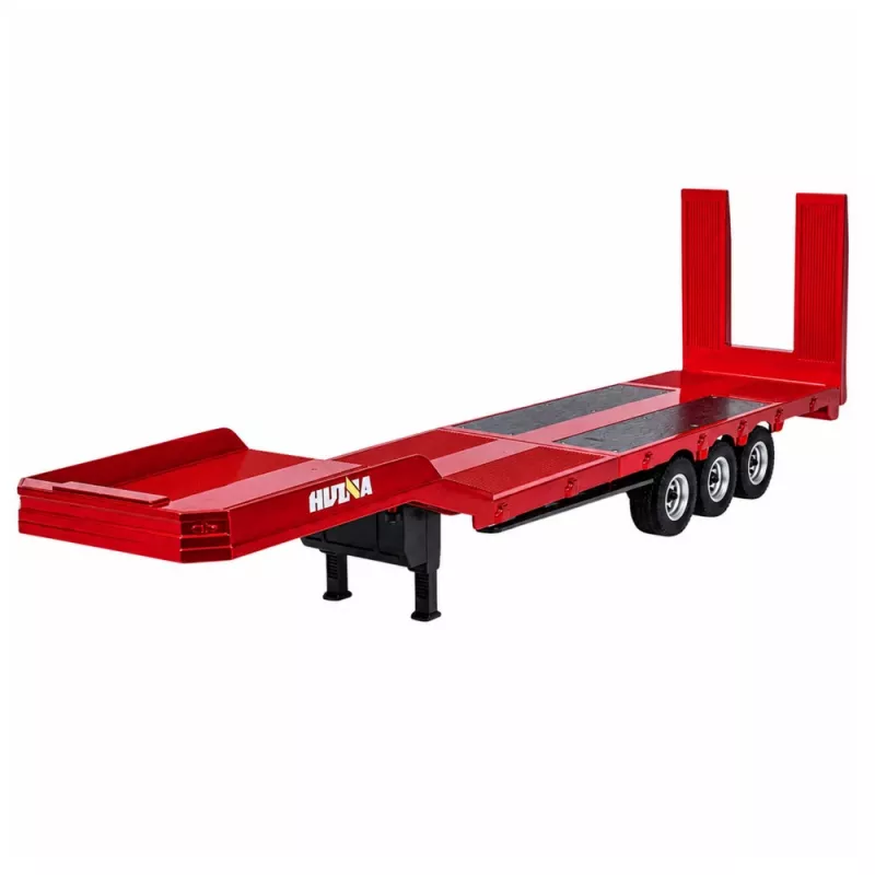 Huina 1:18 Low Bed Trailer für Scania 770S RC Truck - Rot