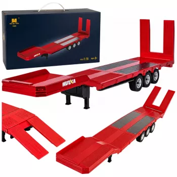 Huina 1:18 Low Bed Trailer für Scania 770S RC Truck - Rot