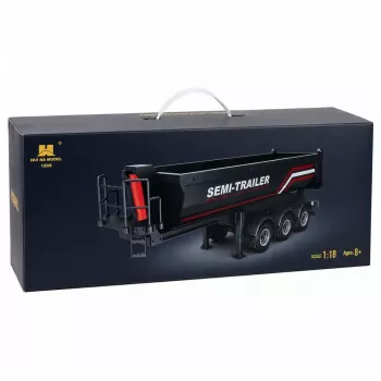 HUINA 32332 RC Metall-Kipper-Sattelauflieger Maßstab 1:18 Schwarz