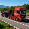 HUINA 32332 RC Metall-Kipper-Sattelauflieger Maßstab 1:18 Schwarz