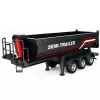 HUINA 32332 RC Metall-Kipper-Sattelauflieger Maßstab 1:18 Schwarz
