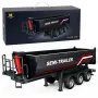 HUINA 32332 RC Metall-Kipper-Sattelauflieger Maßstab 1:18 Schwarz