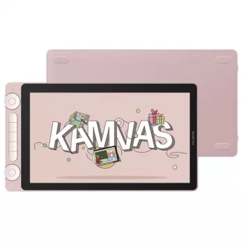 Huion Kamvas 13 Pink 13.3 Zoll Full HD IPS Pen Display mit Batteriefreiem Stift PW517
