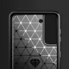 Hurtel Carbon Case Flexible Cover für Samsung Galaxy S21 FE Schwarz