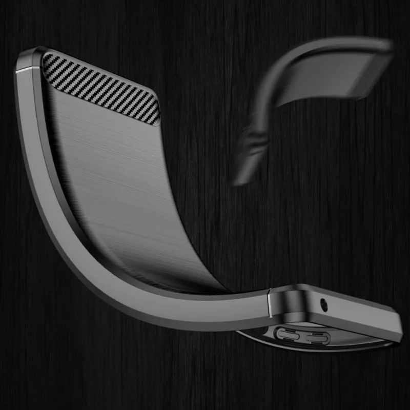 Hurtel Carbon Case Flexible Cover Sleeve für Samsung Galaxy A53 5G Schwarz