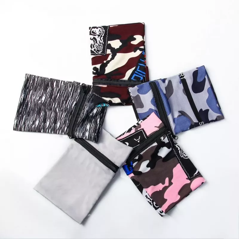 Hurtel Stoff-Armband für Laufen und Fitness, Camo Blue
