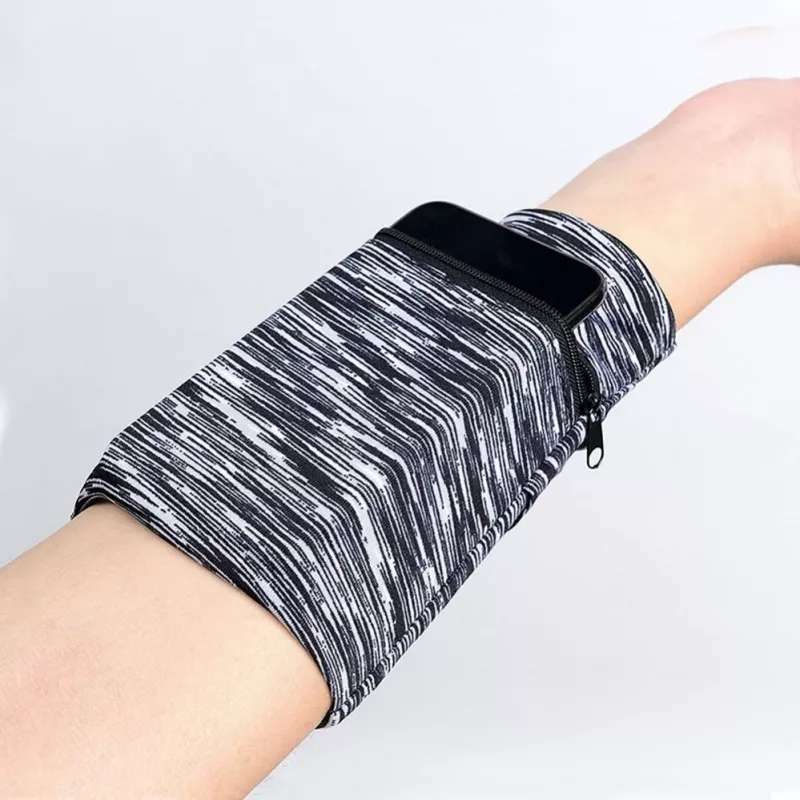 Hurtel Stoff-Armband für Laufen und Fitness, Camo Blue