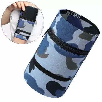 Hurtel Stoff-Armband für Laufen und Fitness, Camo Blue