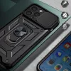 Hurtel Hybrid Armor Camshield Case für Huawei nova Y90, Panzerhülle mit Kamerabdeckung, Schwarz