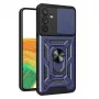 Hurtel Hybrid Armor Camshield Case für Samsung Galaxy A14 - Blau