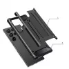 Hurtel Hybrid Armor Case für Apple iPhone 15 Pro - Schwarz