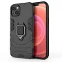 Hurtel Ring Armor Case für iPhone 14 Plus, gepanzerte Hülle mit magnetischem Halter, Ring, Schwarz