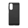 Hurtel Silicone Carbon Case für Nokia C12 / C12 Pro / C12 Plus - Schwarz