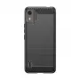 Hurtel Silicone Carbon Case für Nokia C12 / C12 Pro / C12 Plus - Schwarz