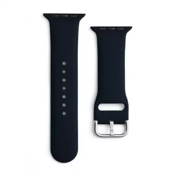 Hurtel Silikon-Armband APS für Apple Watch 38/40/41mm Armband Uhrarmband - Schwarz