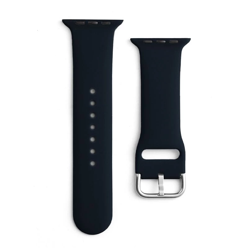 Hurtel Silikon-Armband APS für Apple Watch 38/40/41mm Armband Uhrarmband - Schwarz