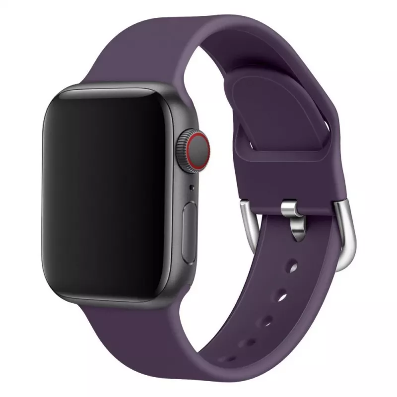 Hurtel Silikon-Armband APS für Apple Watch 38/40/41mm Armband Uhrarmband - Schwarz