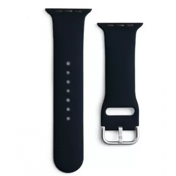 Hurtel Silikon-Armband APS für Apple Watch 38/40/41mm Armband Uhrarmband - Schwarz