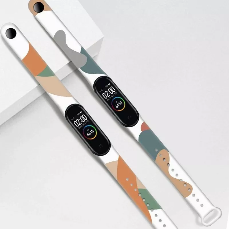 Hurtel Strap Moro Armband für Xiaomi Mi Band 6 / Mi Band 5 Silikon Armband Camo Uhr Armband