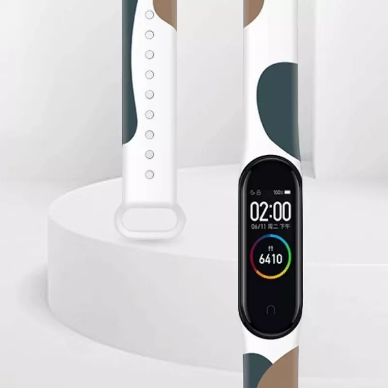 Hurtel Strap Moro Armband für Xiaomi Mi Band 6 / Mi Band 5 Silikon Armband Camo Uhr Armband