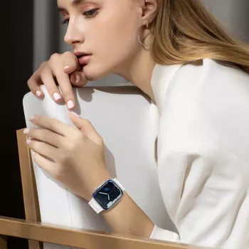 Hurtel Strap Triple Protection für Apple Watch 42/44/45/49 mm Armband - Transparent