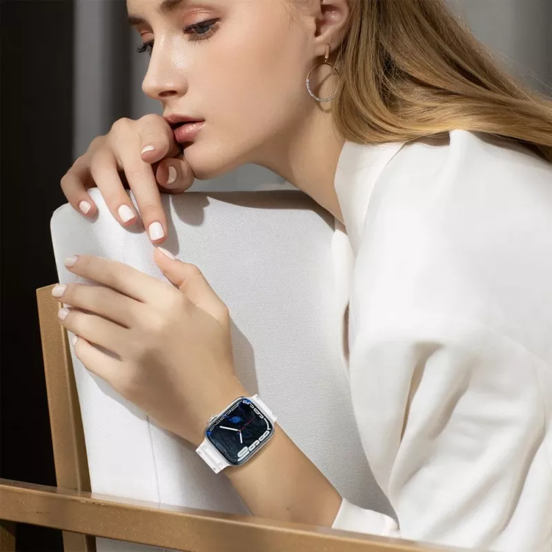 Hurtel Strap Triple Protection für Apple Watch 42/44/45/49 mm Armband - Transparent