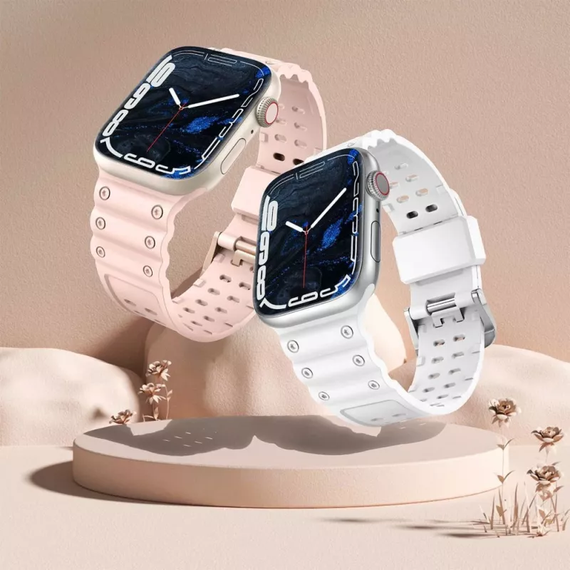 Hurtel Strap Triple Protection für Apple Watch 42/44/45/49 mm Armband - Transparent