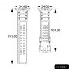Hurtel Strap Triple Protection für Apple Watch 42/44/45/49 mm Armband - Transparent