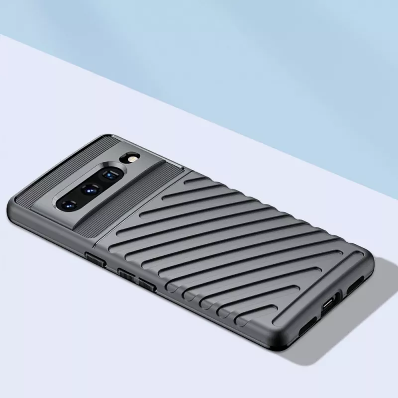 Hurtel Thunder Case Flexible Armored Cover für Google Pixel 7 Pro Schwarz