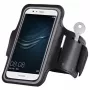 Hurtel Universal Running Armband für 6 Smartphones Schwarz
