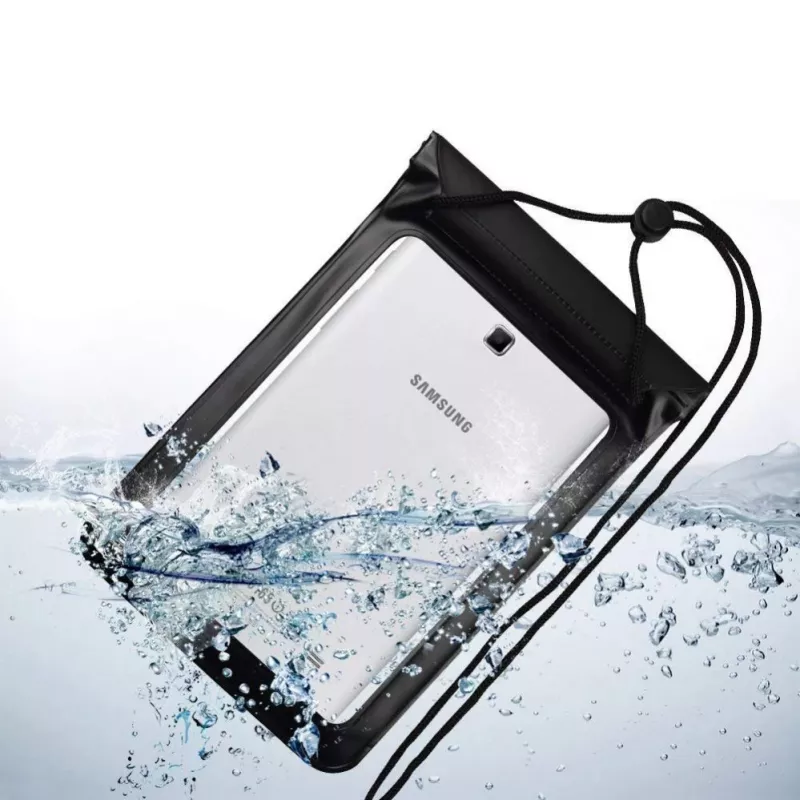 Hurtel Universal Waterproof Case für Handy / Tablet bis 8 Zoll Schwarz