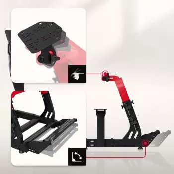 Huzaro Speed 8.3 Elektrischer höhenverstellbarer Tischrahmen Schwarz