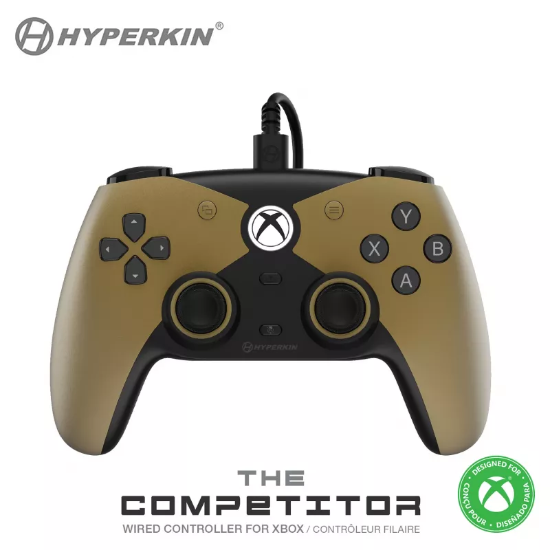 Hyperkin The Competitor Kabelgebundener Controller für Nintendo 64 - Gold