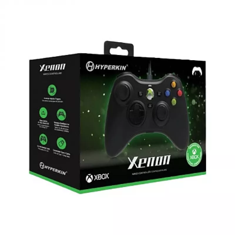 Hyperkin Xenon Kabelgebundener Controller für Xbox Series X|S, Xbox One & PC – Schwarz
