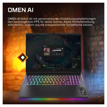 HyperX OMEN 16-ak1091ng Gaming-Laptop, 16,1 inch QHD 240Hz, AMD Ryzen AI 9 390HX, 32GB DDR5, 1TB SSD, RTX 5080, Windows 11 Home