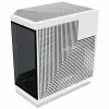 Hyte Y70 Panda Mid Tower Gehäuse mit 14.1 inch Touchscreen, gehärtetem Glas, Schwarz/Weiß