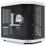 Hyte Y70 Panda Mid Tower Gehäuse mit 14.1 inch Touchscreen, gehärtetem Glas, Schwarz/Weiß