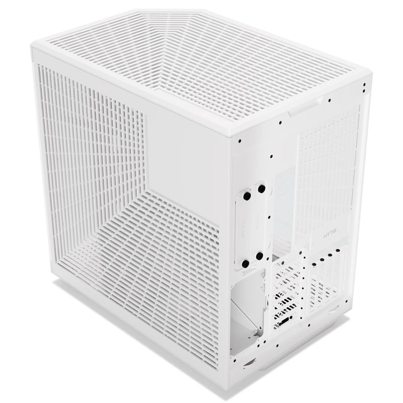HYTE Y70 Touch Mid-Tower Gehäuse, Weiß, 14,1 inch LCD-Touchscreen, gehärtetes Glas, E-ATX/ATX/mATX/Mini-ITX