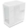 HYTE Y70 Touch Mid-Tower Gehäuse, Weiß, 14,1 inch LCD-Touchscreen, gehärtetes Glas, E-ATX/ATX/mATX/Mini-ITX