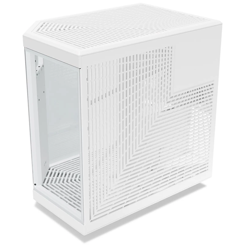 HYTE Y70 Touch Mid-Tower Gehäuse, Weiß, 14,1 inch LCD-Touchscreen, gehärtetes Glas, E-ATX/ATX/mATX/Mini-ITX
