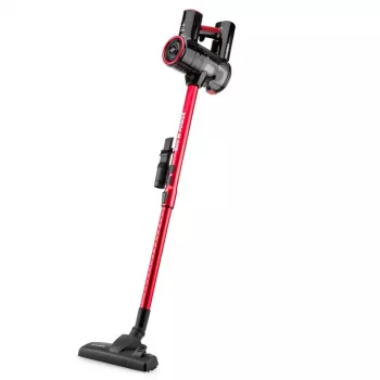 Hyundai VC609 Kabelgebundener 2-in-1 Stab- und Handstaubsauger, 600 W, HEPA, beutellos, 0,5 l, Schwarz/Rot