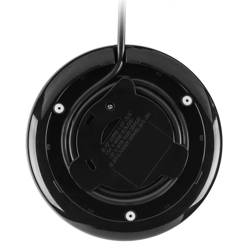 Hyundai VK770 Wasserkocher 1,7 l 2200 W Edelstahl Schwarz