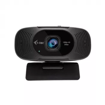 I-TEC Solomon 200 Full HD 1080p Business Webcam mit Dual-Mikrofonen und Datenschutz-Blende