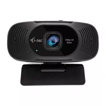 I-TEC Solomon 200 Full HD 1080p Business Webcam mit Dual-Mikrofonen und Datenschutz-Blende