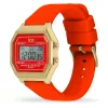 ICE Sunset Unisex Quarz Uhr 32mm Gradient Pink/Orange/Gelb Zifferblatt Neon Pink Silikon Armband 100m Wasserdicht