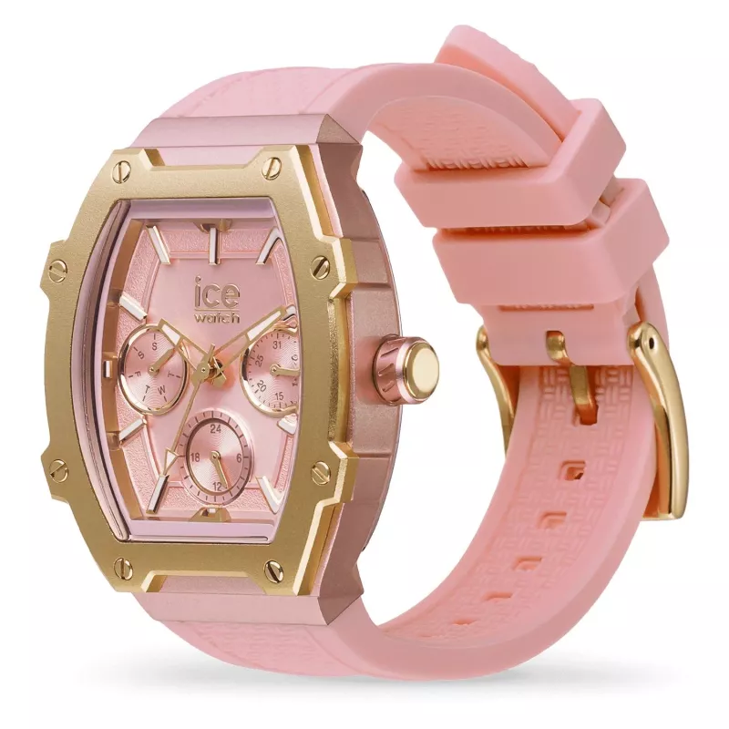 ICE Damenuhr 22863 (35mm) - Zifferblatt in Nude, Silikonarmband, Quarzwerk