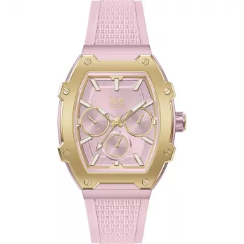 ICE Damenuhr 22863 (35mm) - Zifferblatt in Nude, Silikonarmband, Quarzwerk